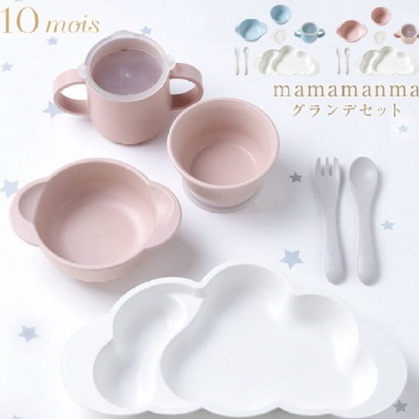 子供服専門店コグマより新生児食器セット【mamamanma】のご紹介です。