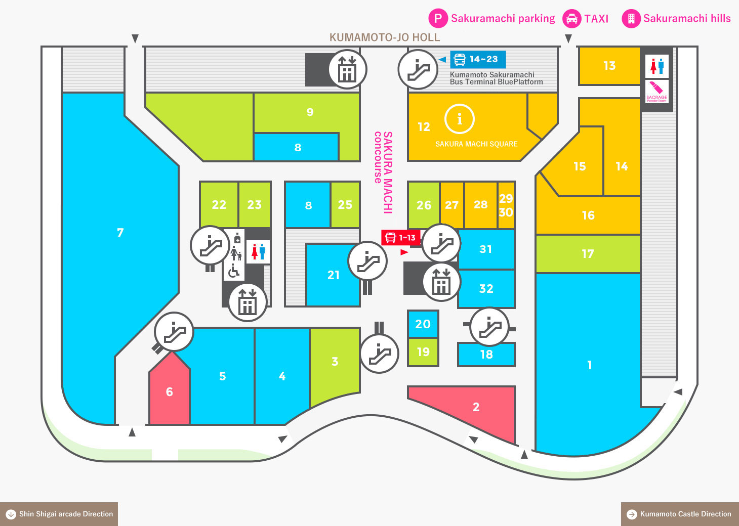 2Fのフロアマップ