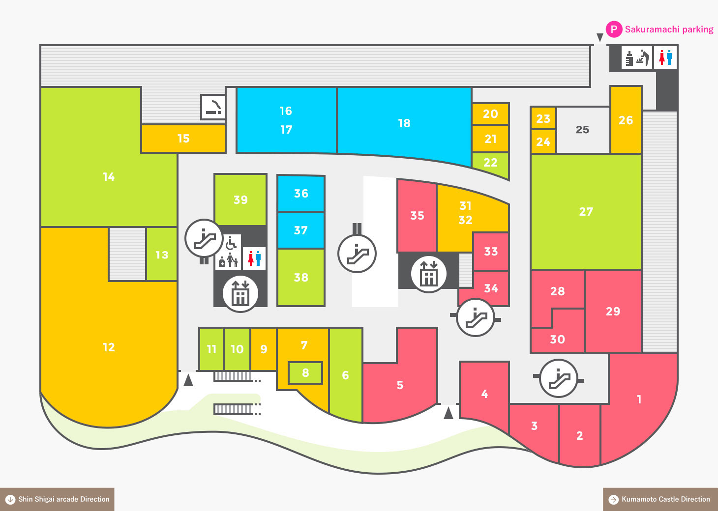 3Fのフロアマップ