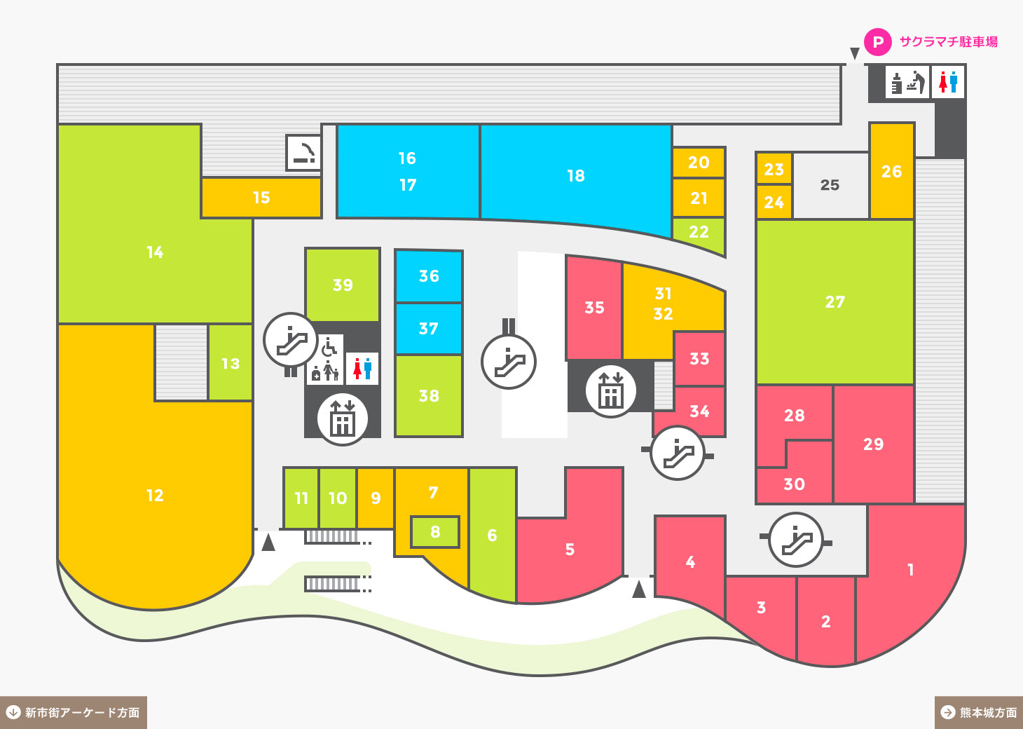 3Fのフロアマップ