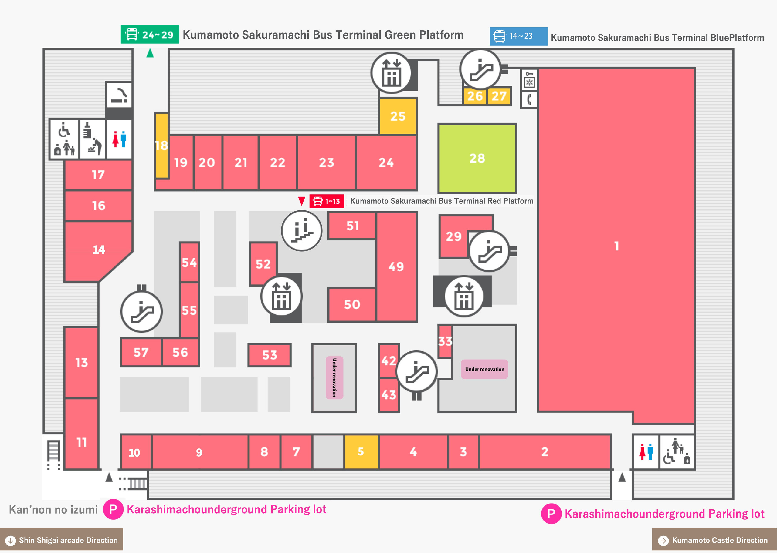 B1のフロアマップ