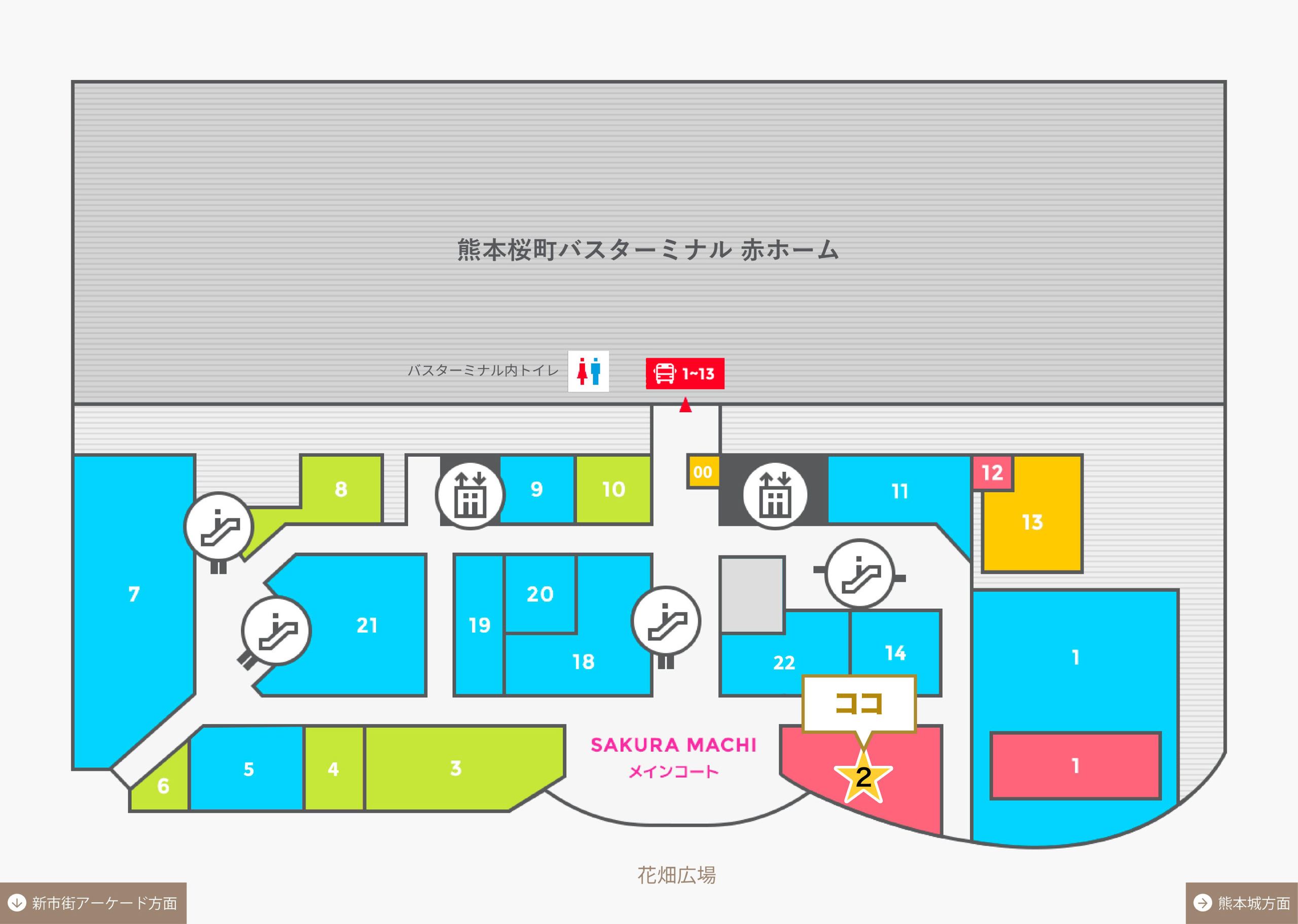 MAISON KAYSERフロアマップ